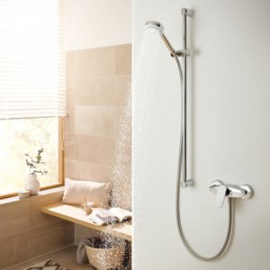 Kludi, Pure & Style, baterie dus, fara set dus, crom